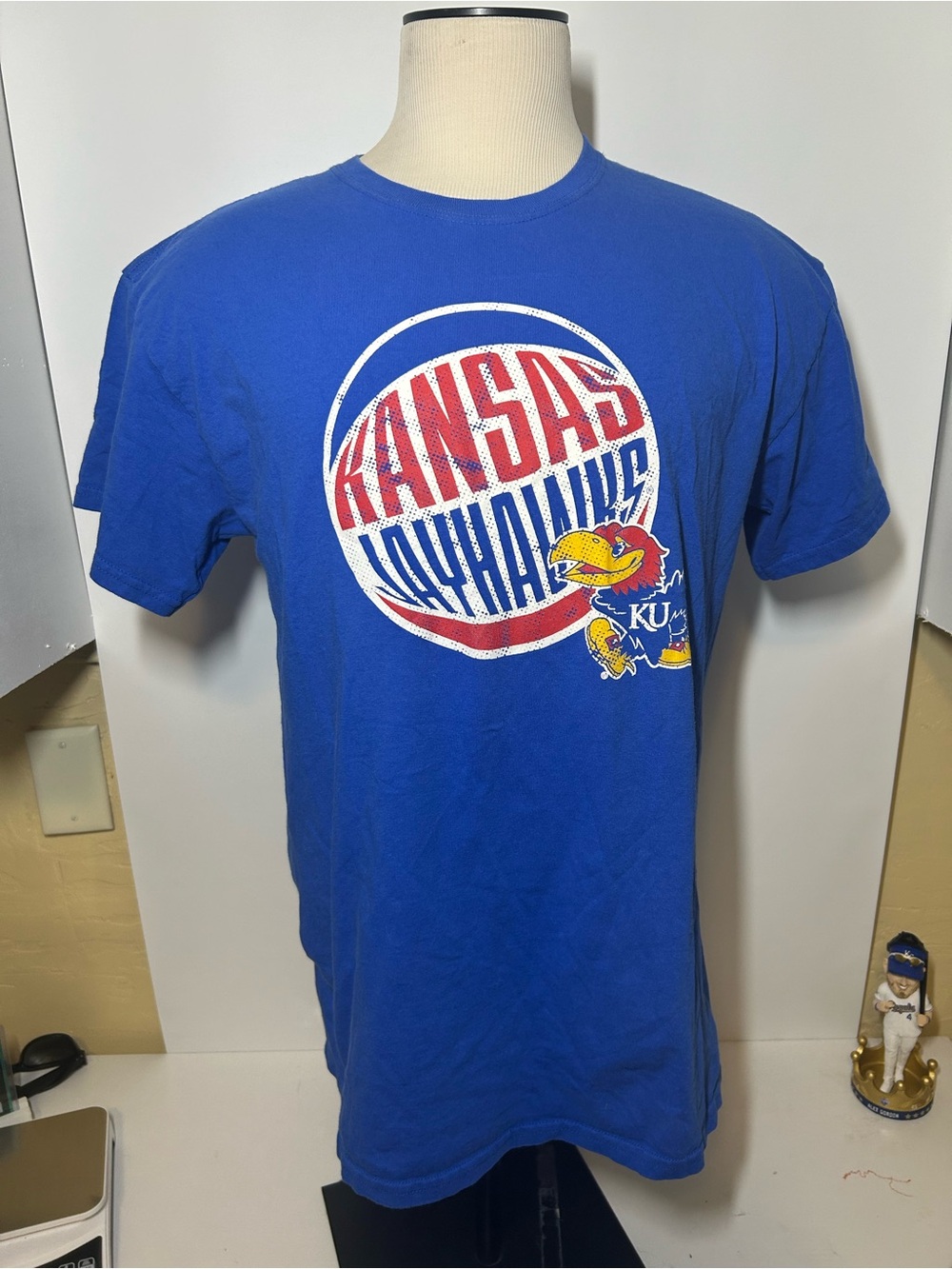 Gildan Royal Blue Kansas Jayhawks Graphic Tee